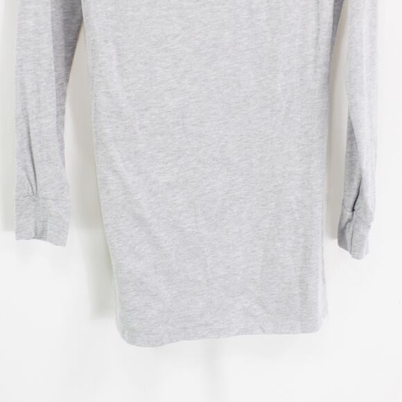 90s Vintage NATIONAL JEAN COMPANY Gray Long Sleeve T-Shirt - Picture 8 of 11